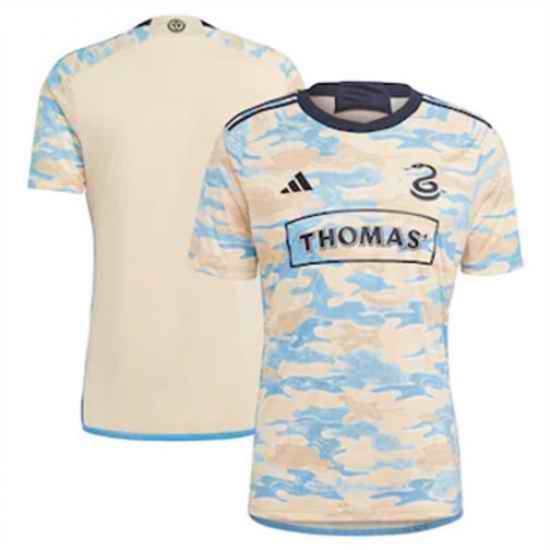 Men Philadelphia Union Blank 2023 24 Away Replica Tan